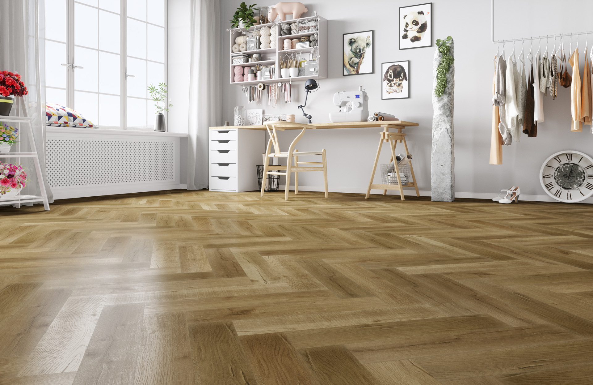 Кварцевый ламинат FARGO Коллекция PARQUET Дизайн 33-81996-9 Дуб Робуста (615х123х4.0 мм)
