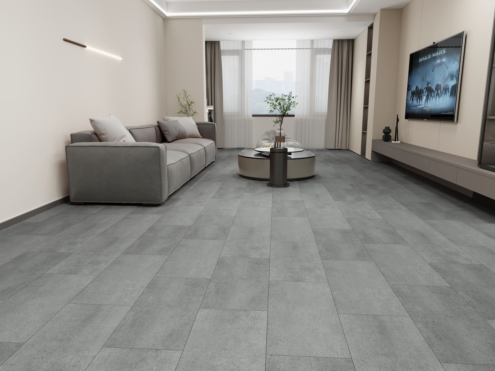 SPC ламинат ICON FLOOR (Айкон Флор) Коллекция MARBLE Дизайн ML70 Бетон Колдер (610х305х6 мм)