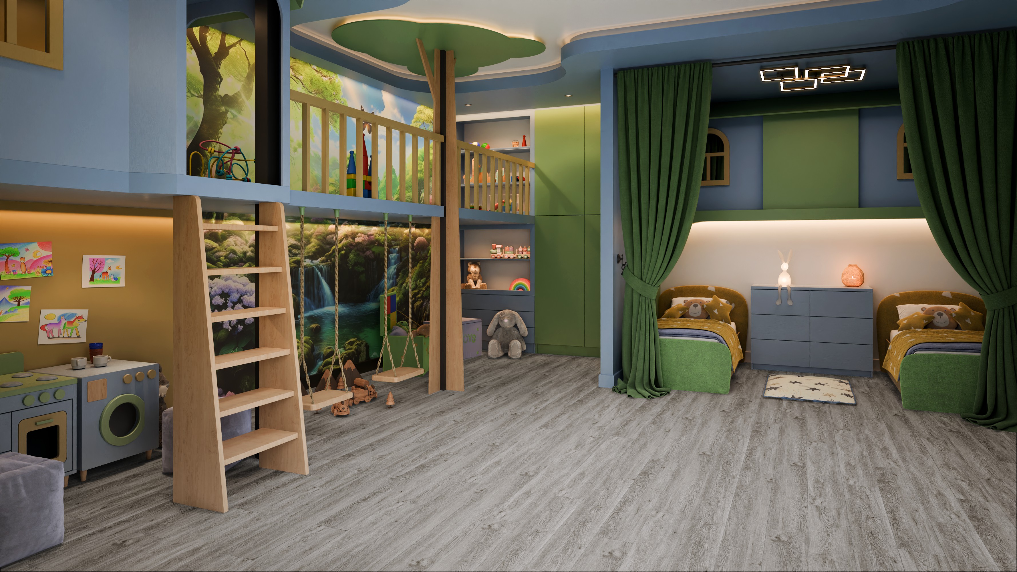 Кварц-виниловая плитка DAMY FLOOR Коллекция  FAMILY LVT Дизайн SL3683-6-LVT Дуб Английский (1227×187х2,5мм)