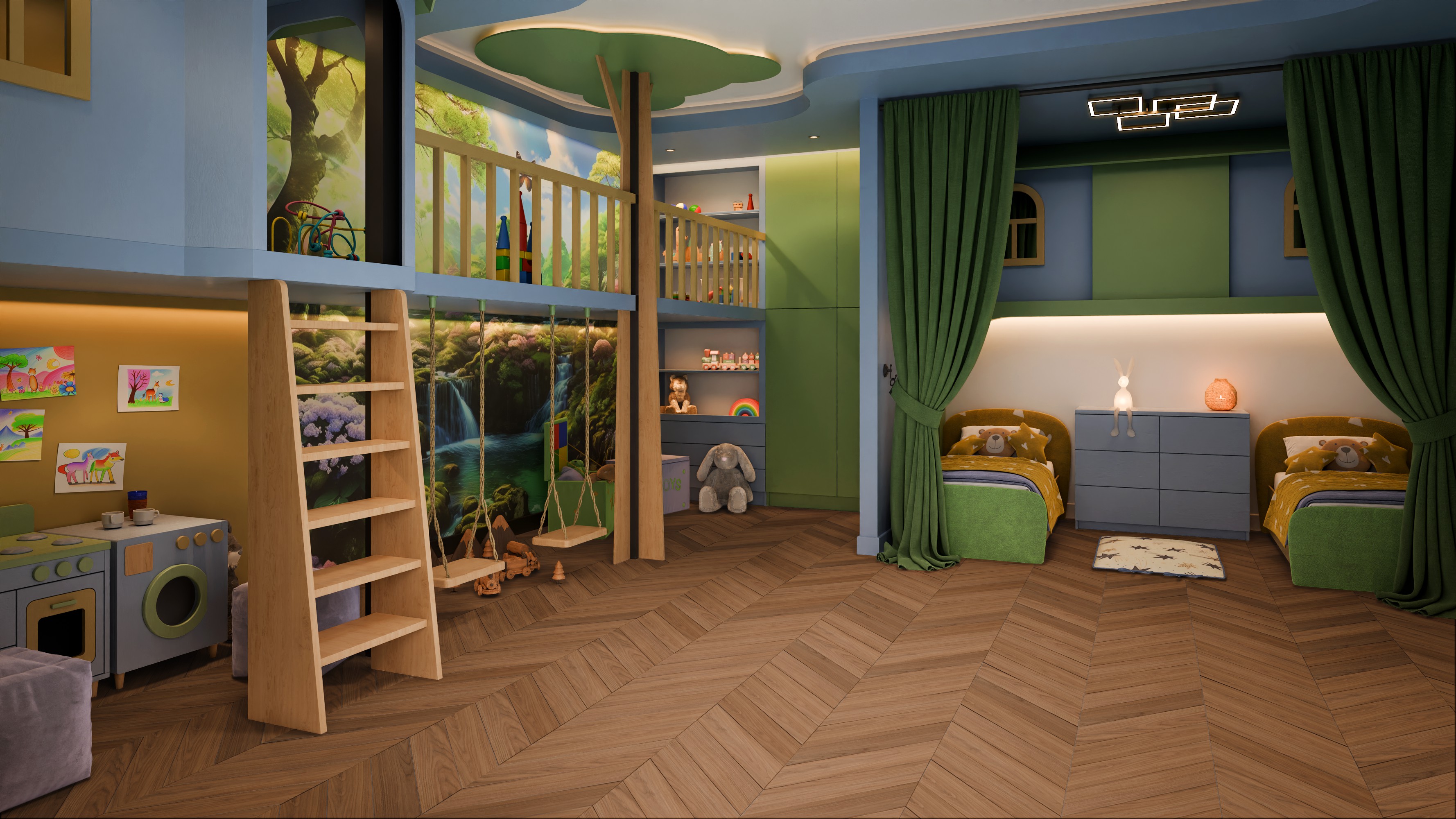 SPC ламинат DAMY FLOOR Коллекция CHEVRON Дизайн DF08-Ch Блуа (600х127х5 мм)