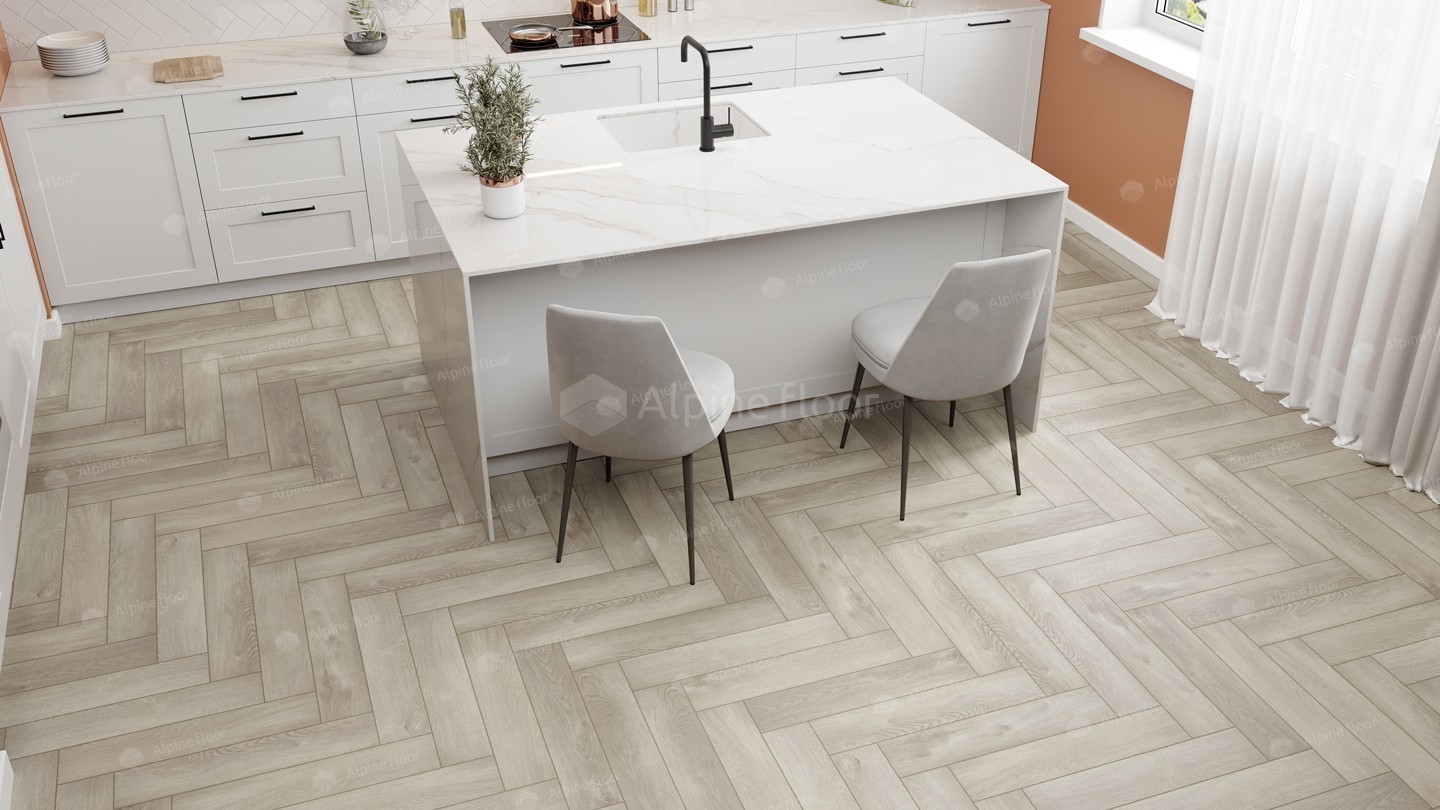 Кварц-виниловая плитка Alpine Floor Коллекция  Parquet LVT Дизайн ECO 16-1 Дуб Фантазия (590×118х2,5мм)