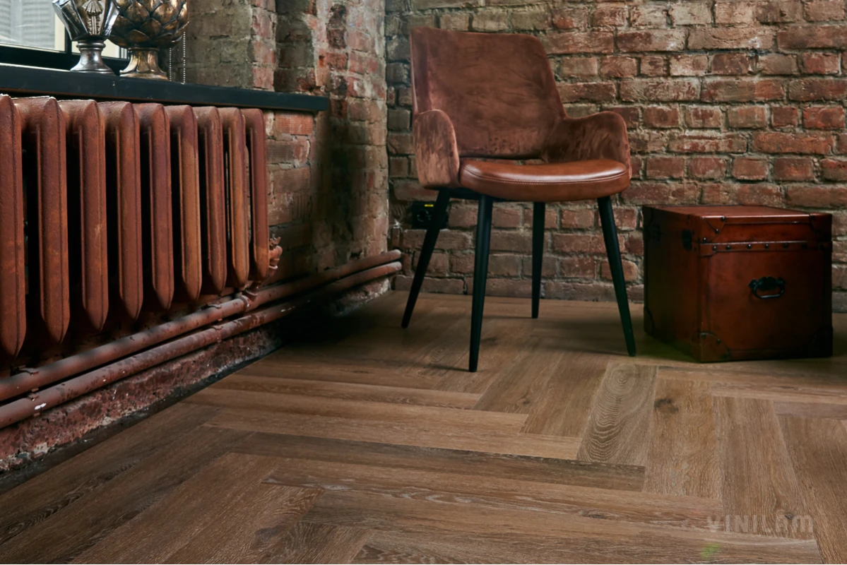 Виниловый ламинат VINILAM (ВИНИЛАМ) Коллекция PARQUET HERRINGBONE GLUE Дизайн GD11199 Паркет Венецианский (762*152.4*2.5 мм)