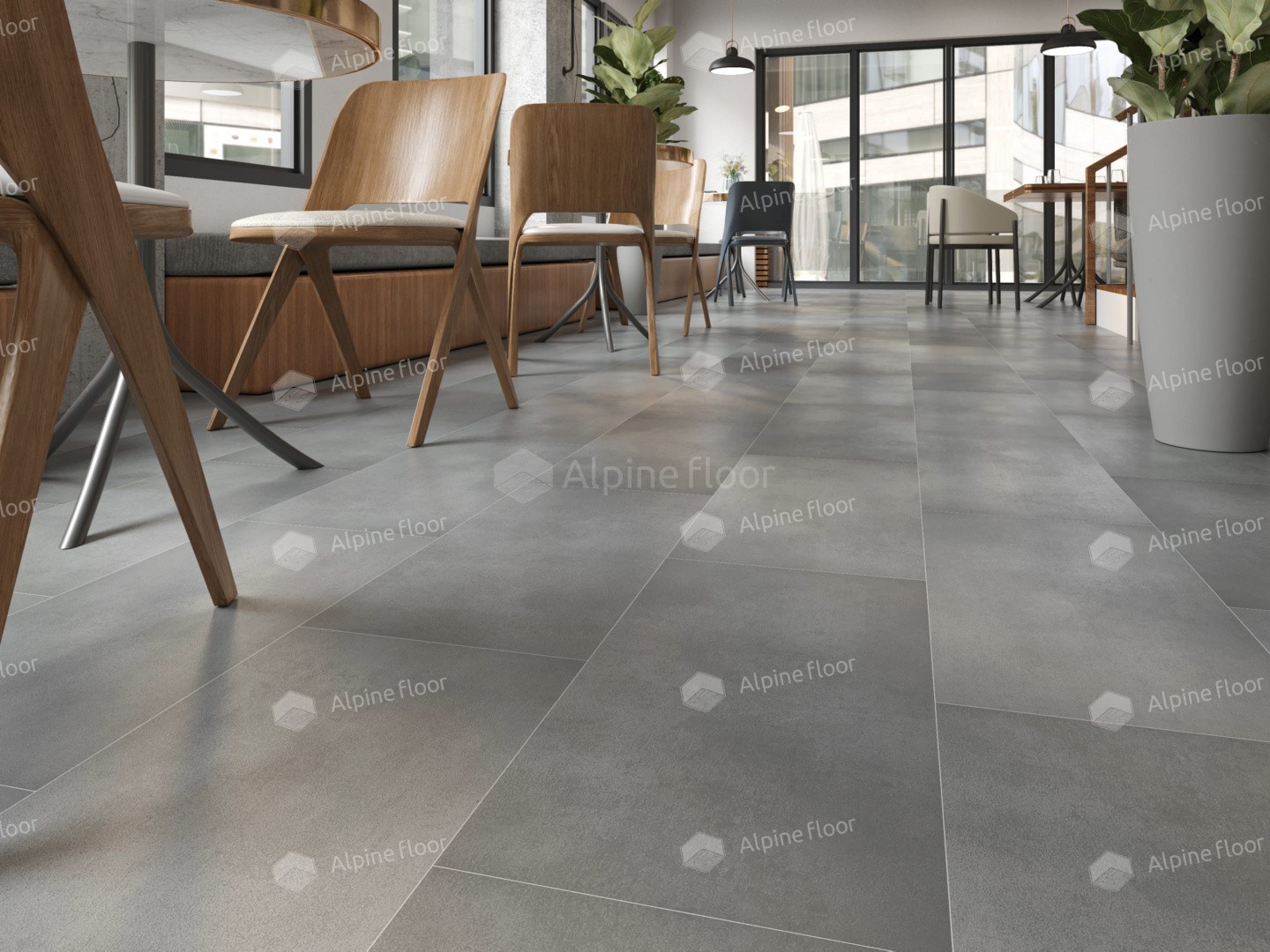 Кварц-виниловая плитка ALPINE FLOOR Коллекция LIGHT STONE Дизайн ECO-15-10 Бристоль (608×303х2,5мм)