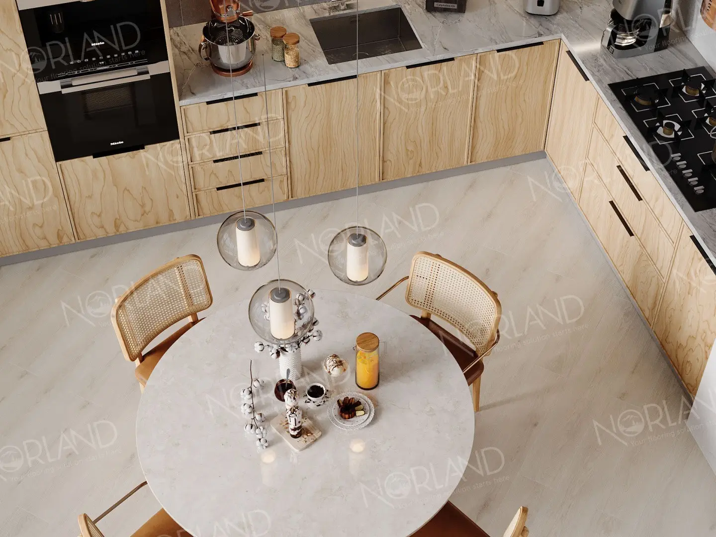 Кварц-виниловая плитка NORLAND LVT Коллекция  Sigrid LVT Дизайн 1003-4 Baldr (1219,2×184,15х2мм)