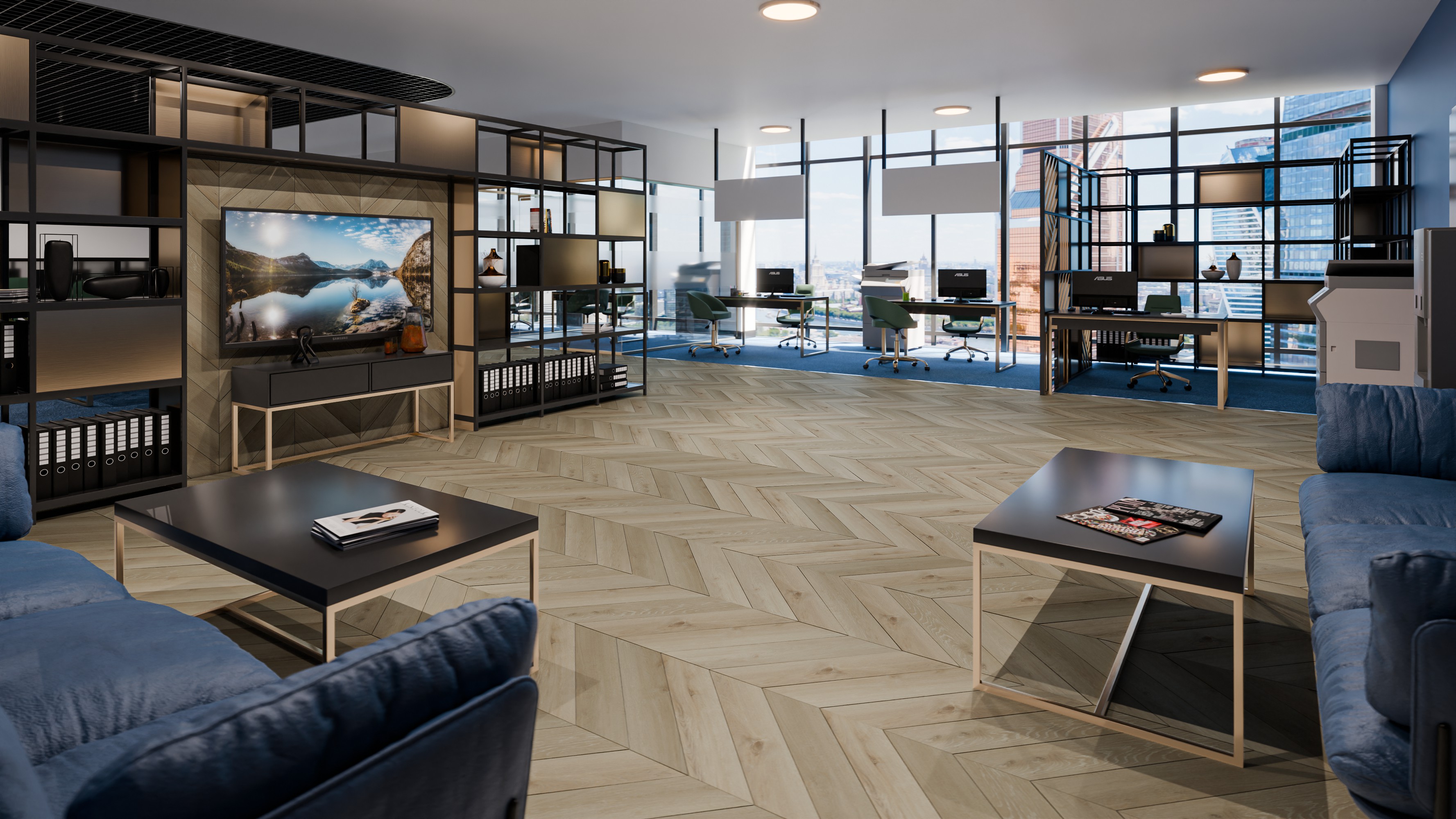 Кварц-виниловая плитка DAMY FLOOR Коллекция  CHEVRON LVT Дизайн DF01-Ch-LVT Версаль (600×127х2,5мм)