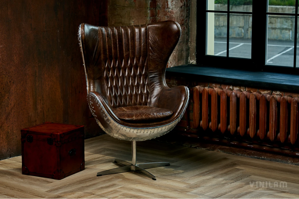 Виниловый ламинат VINILAM (ВИНИЛАМ) Коллекция PARQUET HERRINGBONE GLUE Дизайн GD11166  Паркет Классический (762*152.4*2.5 мм)