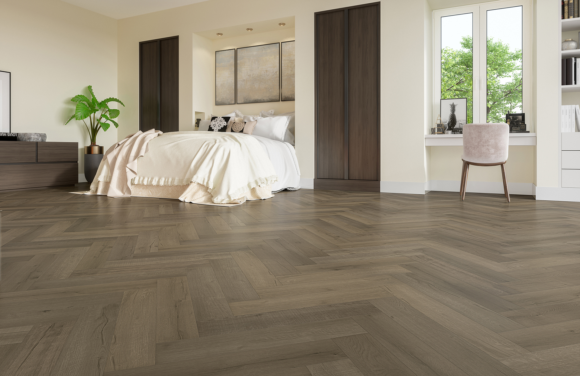 Кварцевый ламинат FARGO Коллекция PARQUET Дизайн 33-81996-10 Дуб Марракеш  (615х123х4.0 мм)
