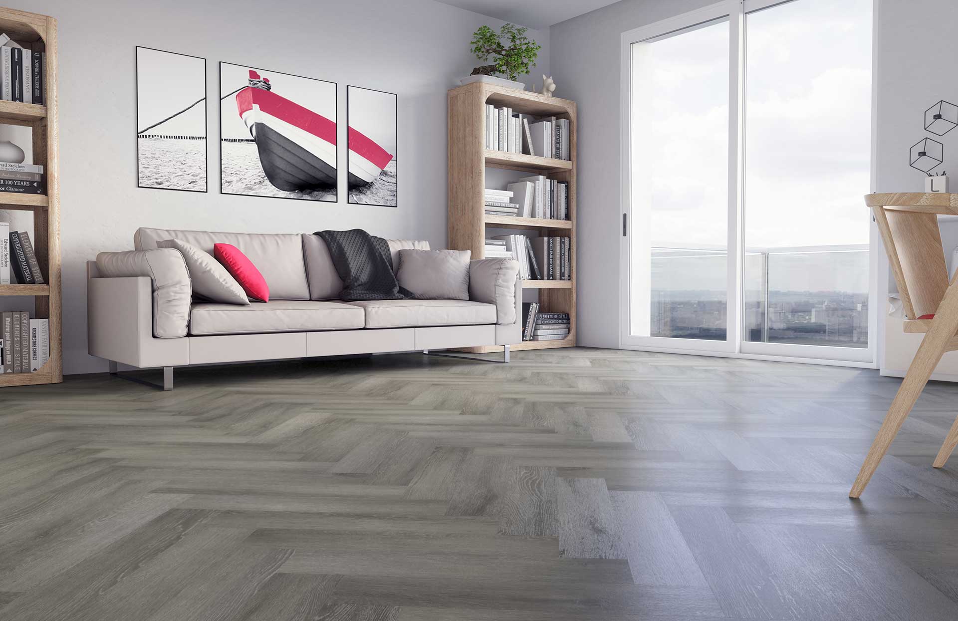 Кварцевый ламинат FARGO Коллекция PARQUET Дизайн 33-2074-05 Дуб Вулканический Пляж (615х123х4.0 мм)