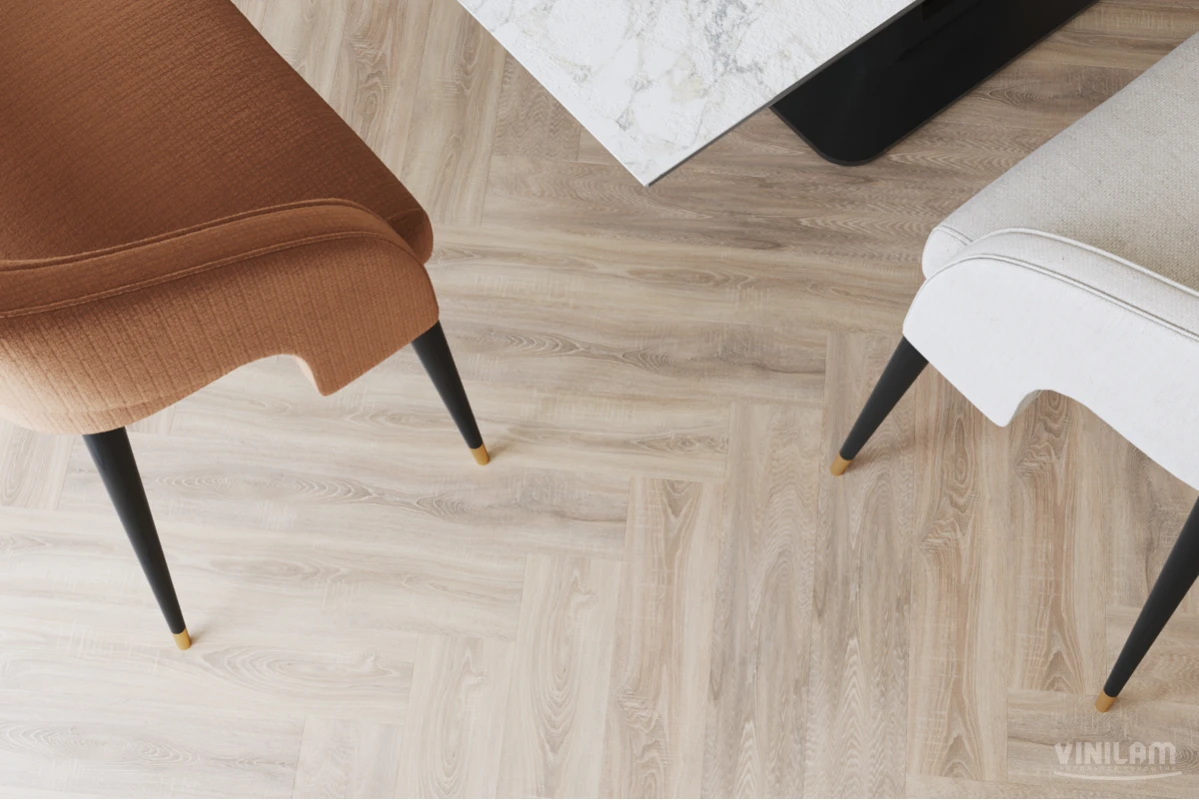 Виниловый ламинат VINILAM (ВИНИЛАМ) Коллекция PARQUET HERRINGBONE GLUE Дизайн GD11355 Паркет Монпелье (762*152.4*2.5 мм)