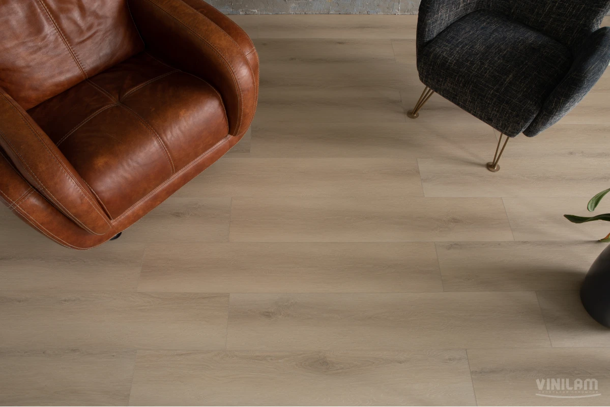 Виниловый ламинат VINILAM (ВИНИЛАМ) Коллекция GIBRID CORK Дизайн 10120V Дуб Намюр (1220*227*7 мм)