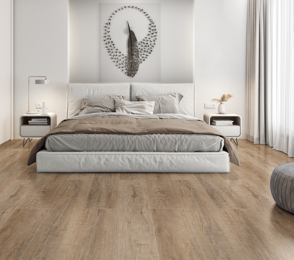 Виниловый (SPC) ламинат ROYCE Коллекция ENJOY Дизайн Е308 Дуб Блэкрок (1200х180х3.5 мм)