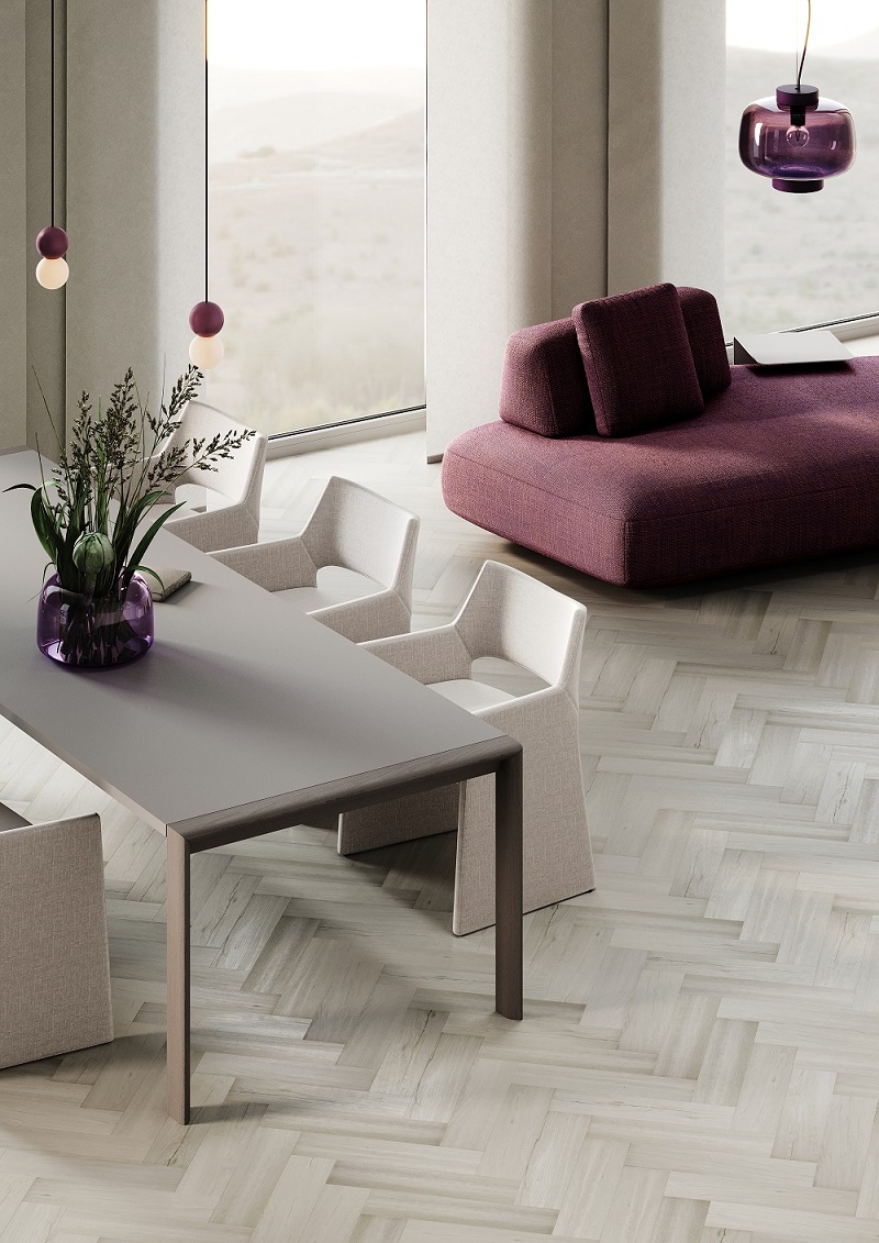 Кварцевый ламинат FARGO Коллекция HERRINGBONE Дизайн 44-4070-2 Дуб Модена (400х100х4.5 мм)
