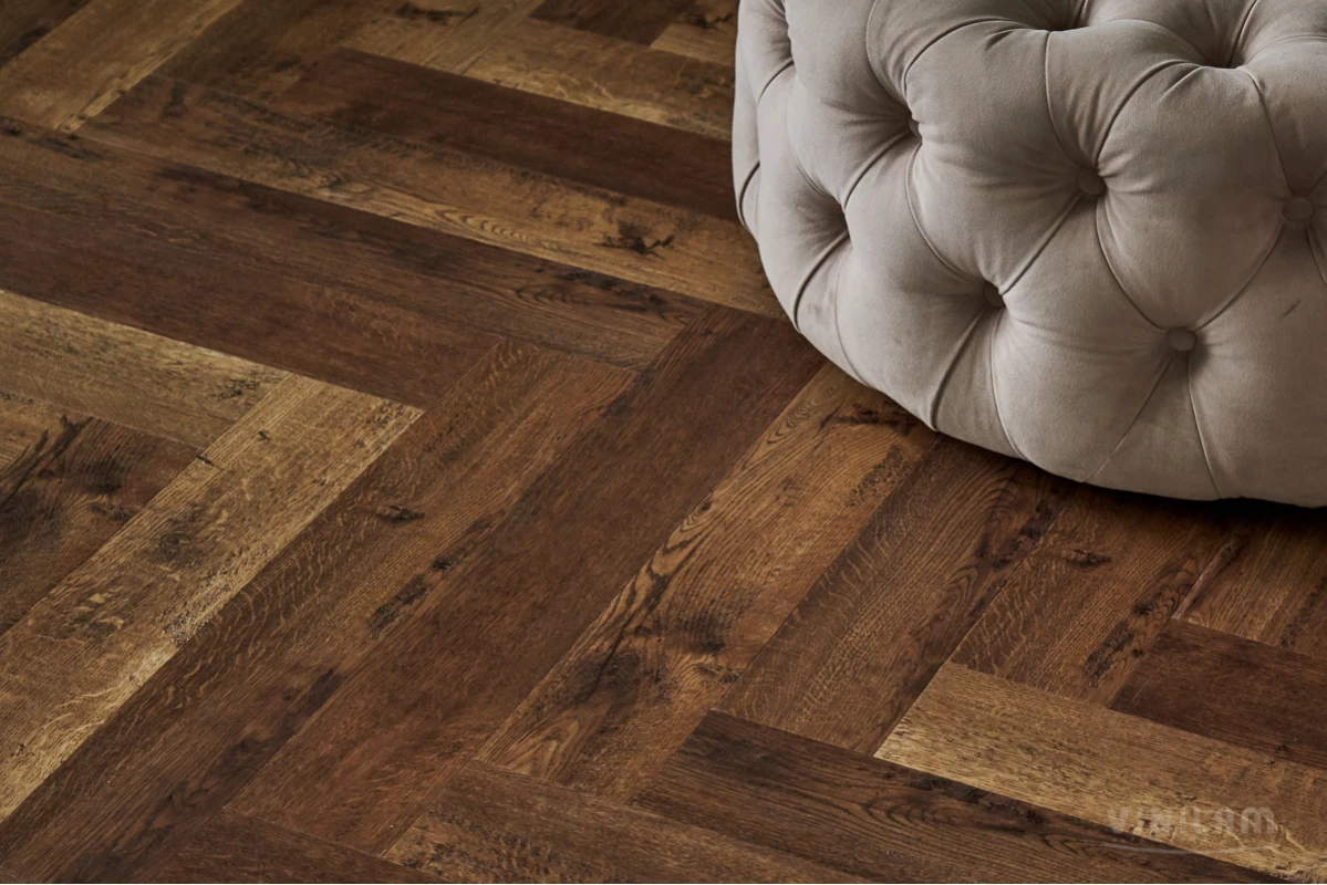 Виниловый ламинат VINILAM (ВИНИЛАМ) Коллекция PARQUET HERRINGBONE GLUE Дизайн GD11177 Паркет Версальский (762*152.4*2.5 мм)