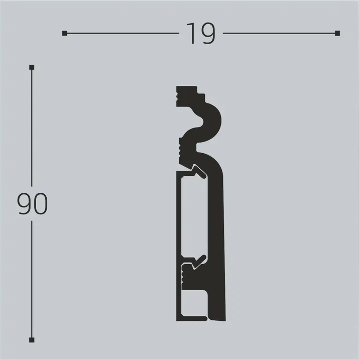 Плинтус композитный ROYCE XPS RP 14 (90х19х2000мм)