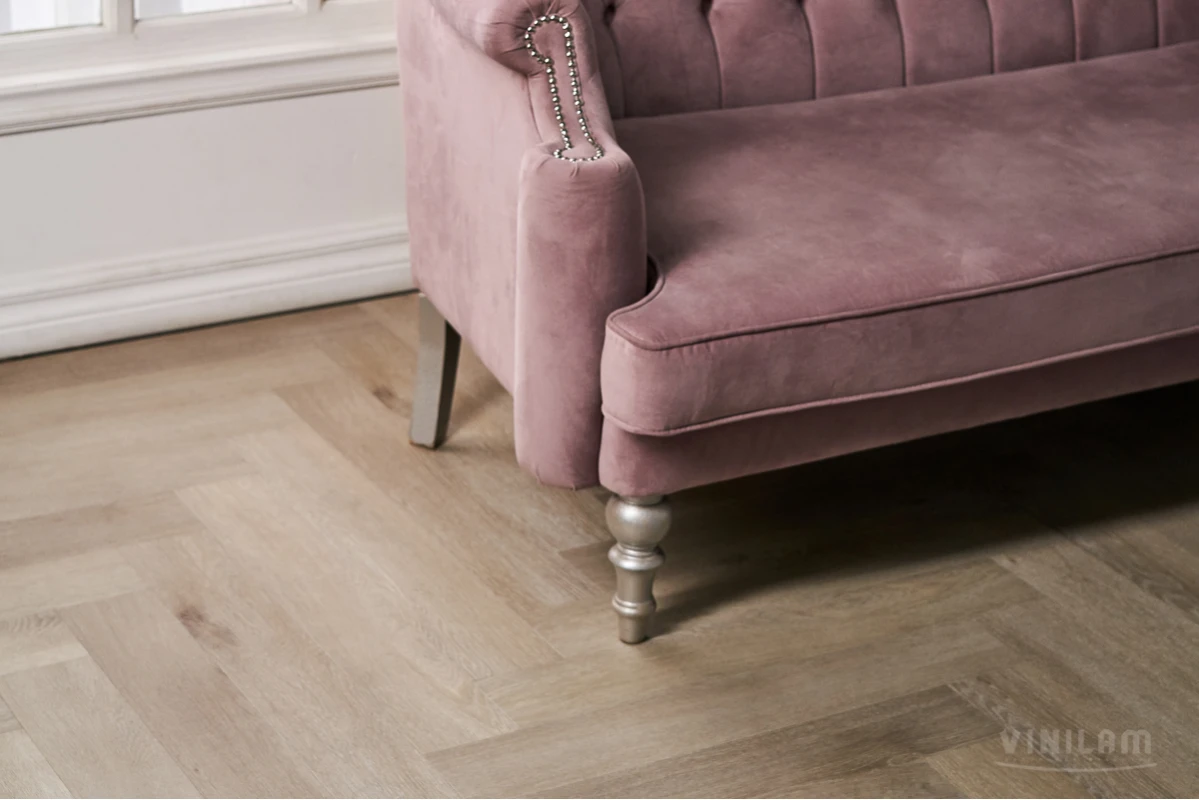 Виниловый ламинат VINILAM (ВИНИЛАМ) Коллекция PARQUET HERRINGBONE GLUE Дизайн GD11188 Паркет Скандинавский (762*152.4*2.5 мм)