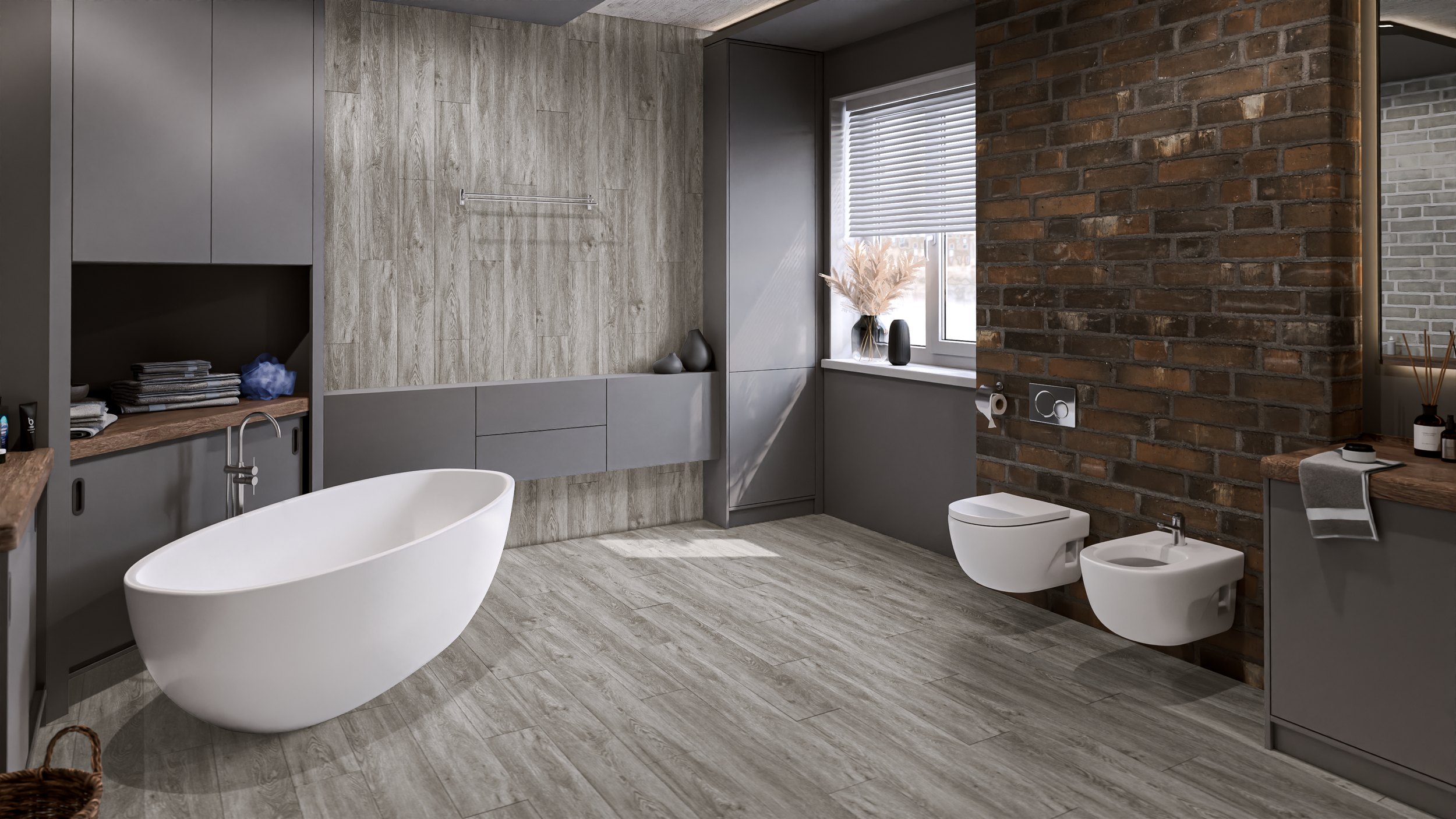 SPC ламинат DAMY FLOOR Коллекция Family Дизайн SL3683-6 Дуб Английиский (1220х180х4 мм)