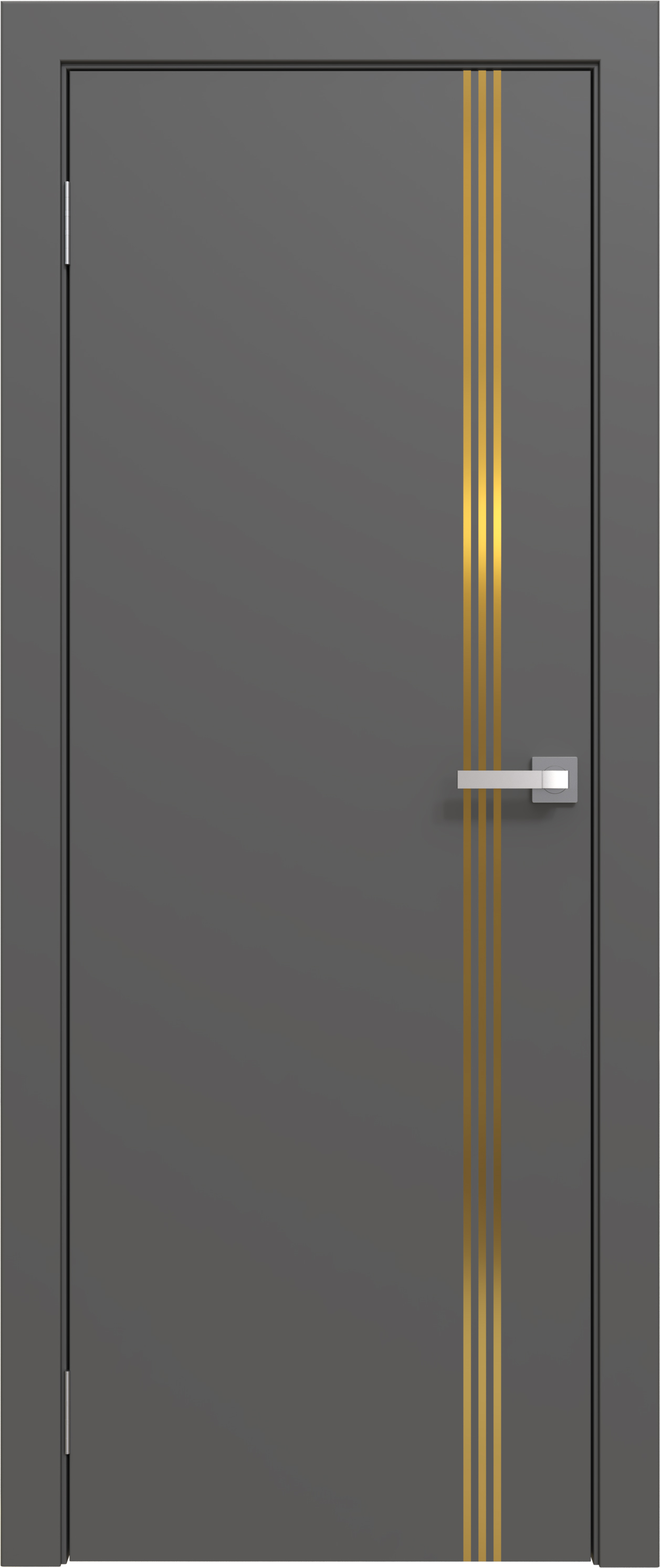 Межкомнатная дверь ЮНИ ЭМАЛЬ Графит, Ваниь, Грей LINE 03