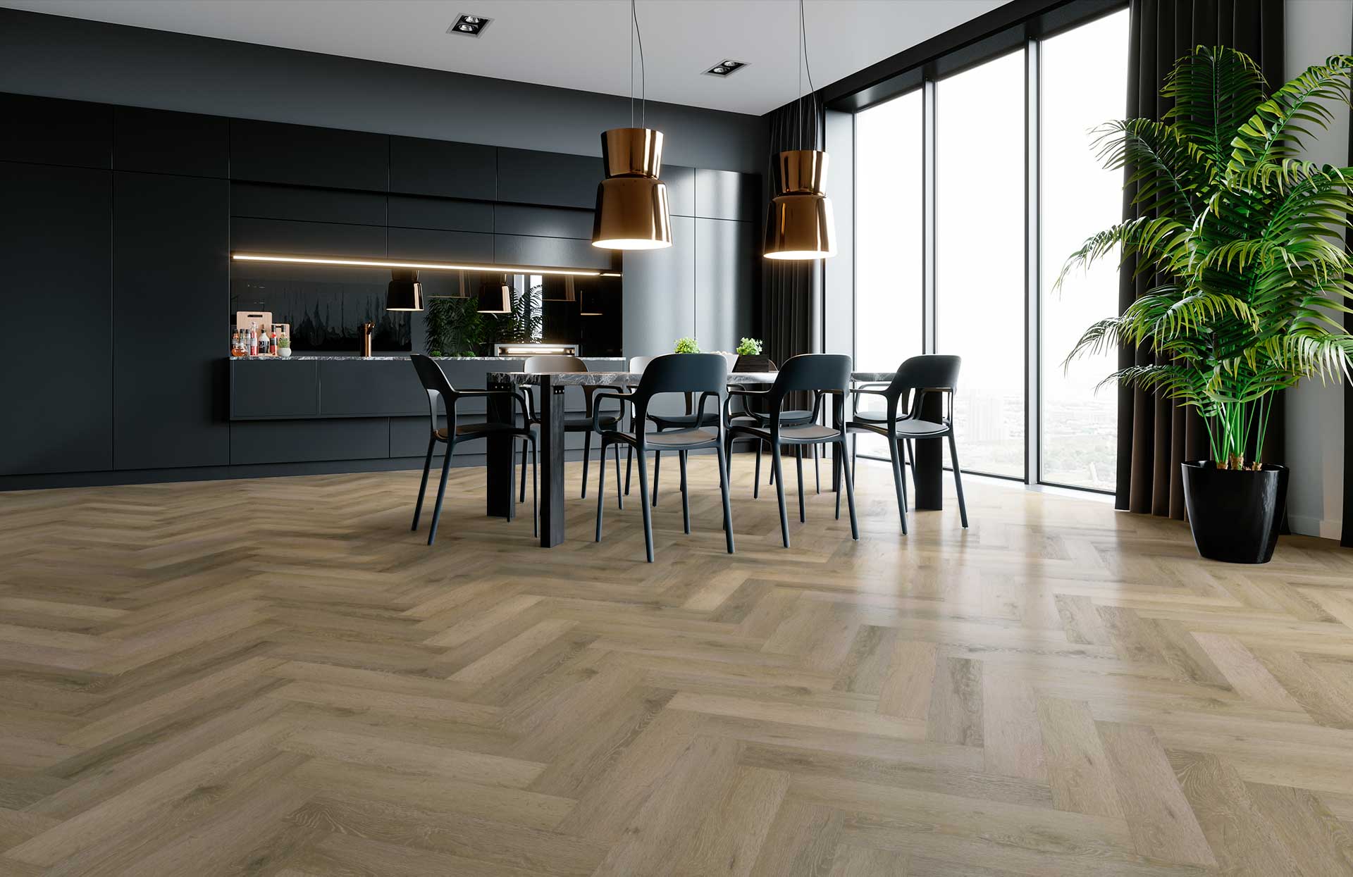 Кварцевый ламинат FARGO Коллекция PARQUET Дизайн 33-61W935 Дуб Парижский дождь (615х123х4.0 мм)