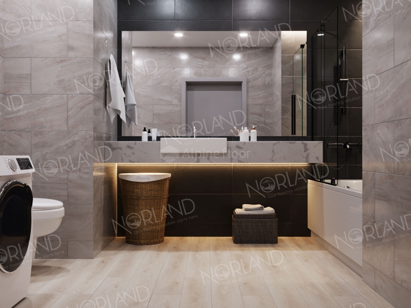 Виниловый (SPC) ламинат NORLAND (НОРЛАНД) Коллекция SIGRID Дизайн 1001-11 Freya (1220*183*3.5мм)