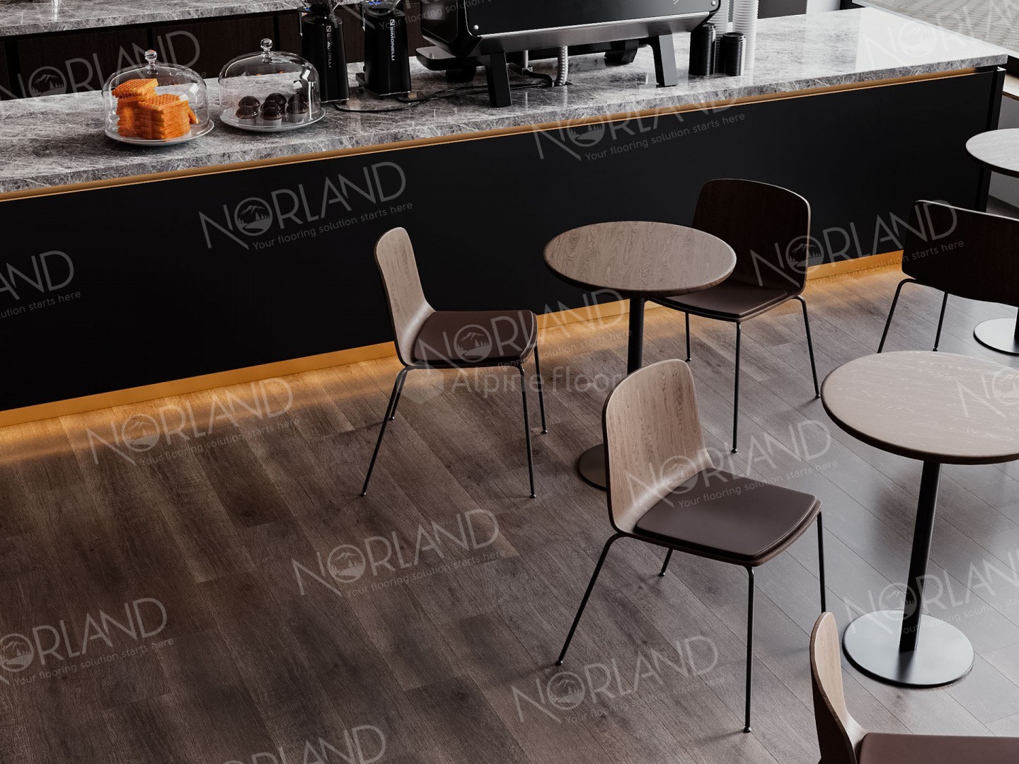 Виниловый (SPC) ламинат NORLAND (НОРЛАНД) Коллекция SIGRID Дизайн 1001-7 Baggy (1220*183*3.5мм)