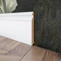 Плинтус МДФ белый EVROWOOD (ЕВРОВУД) PN 200