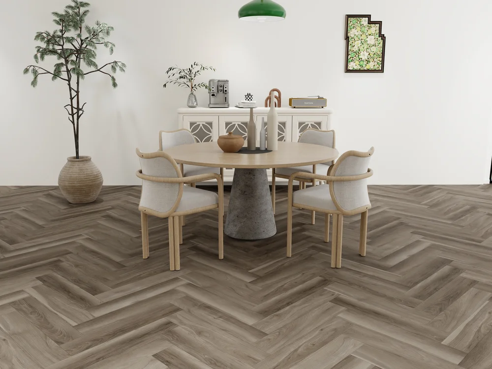 SPC ламинат OFFWOOD Коллекция Herringbone Дизайн Ладога (625х125х4 мм)