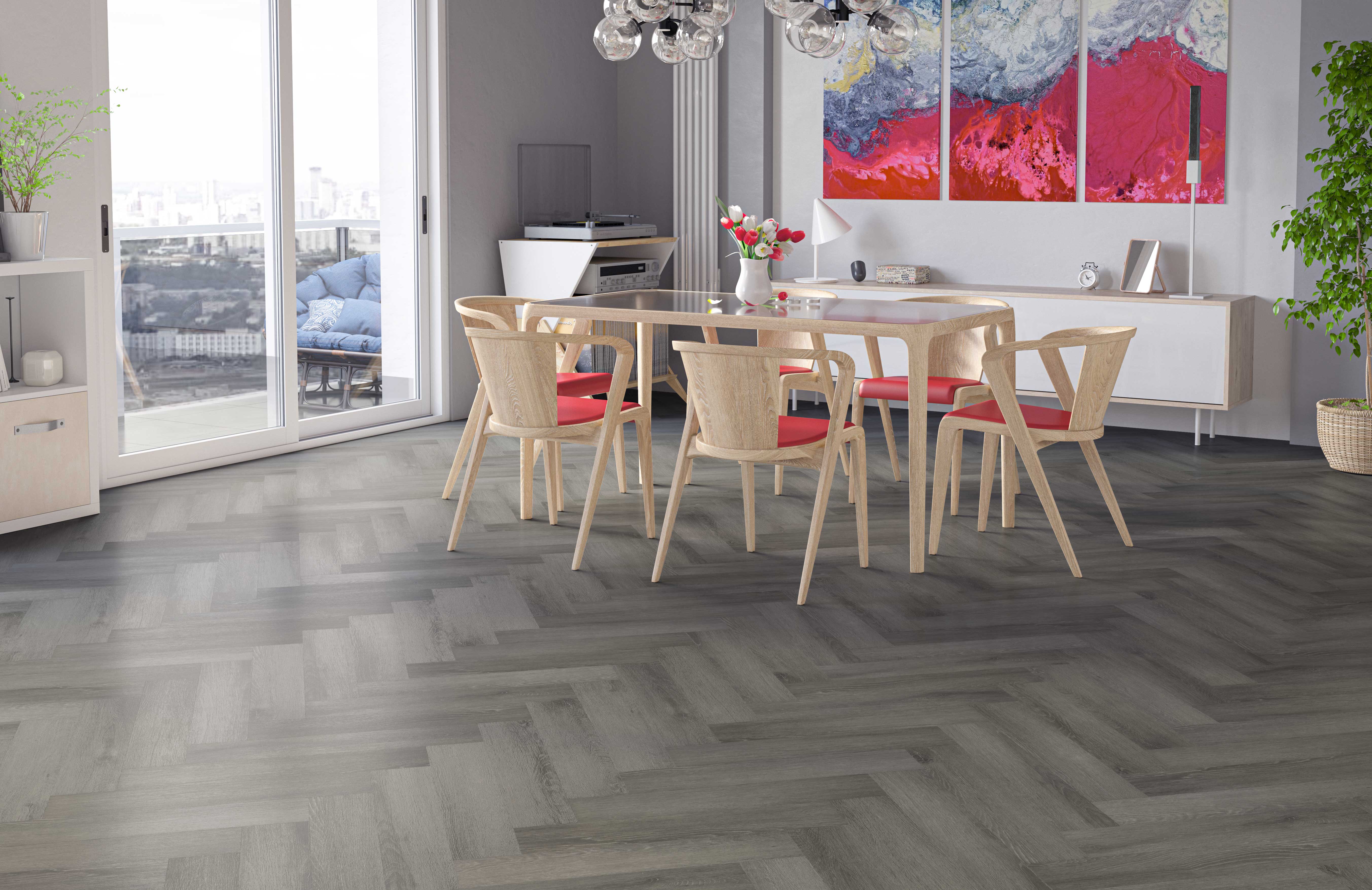 Кварцевый ламинат FARGO Коллекция PARQUET Дизайн 33-2074-05 Дуб Вулканический Пляж (615х123х4.0 мм)