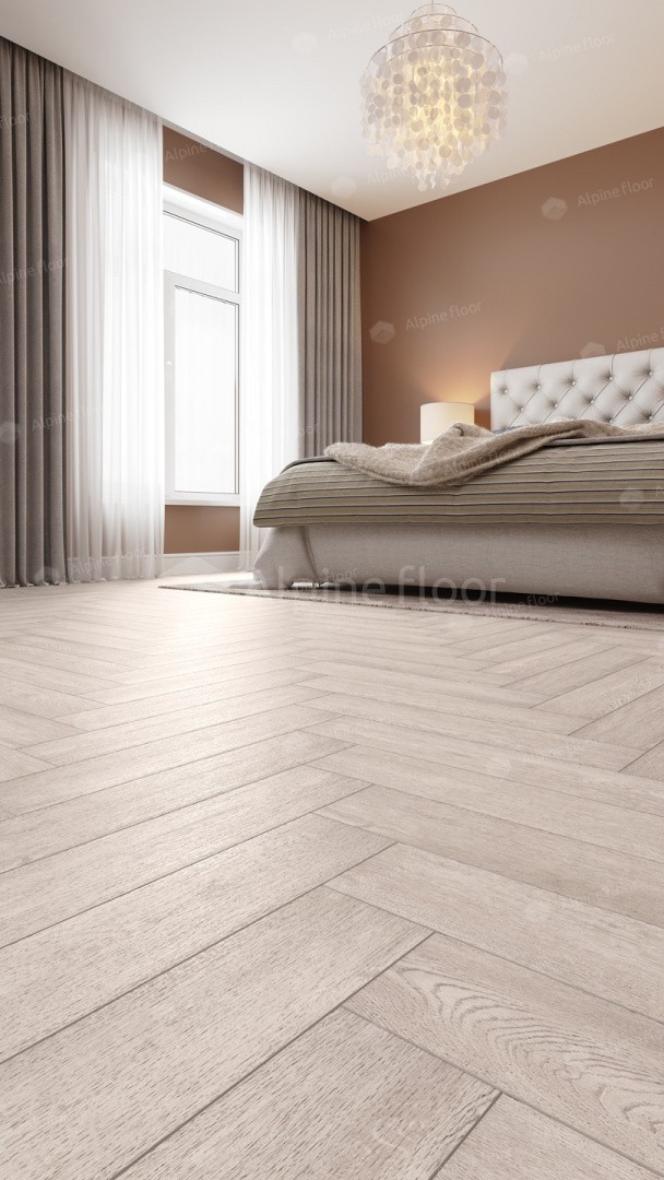 Кварц-виниловая плитка Alpine Floor Коллекция Parquet LVT Дизайн ECO 16-9 Голубой Лес (590×118х2,5мм)