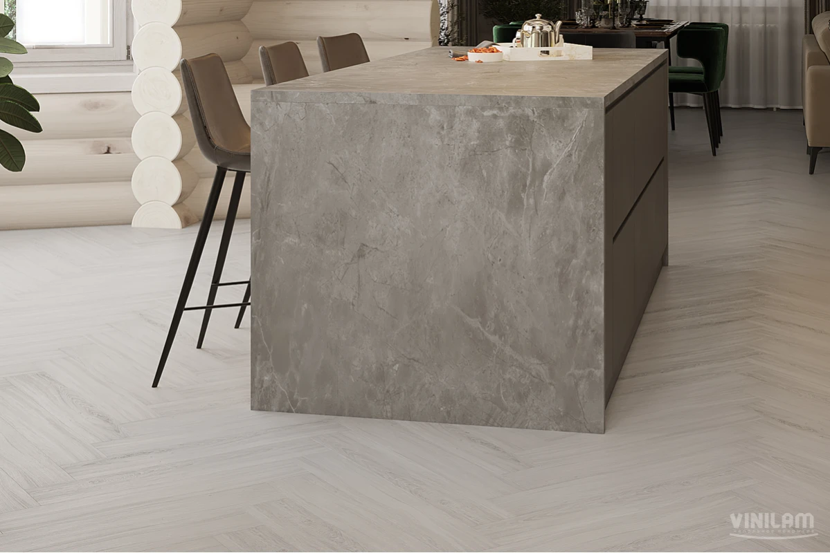 Виниловый ламинат VINILAM (ВИНИЛАМ) Коллекция PARQUET HERRINGBONE GLUE Дизайн GD11366 Паркет Санторини (762*152.4*2.5 мм)