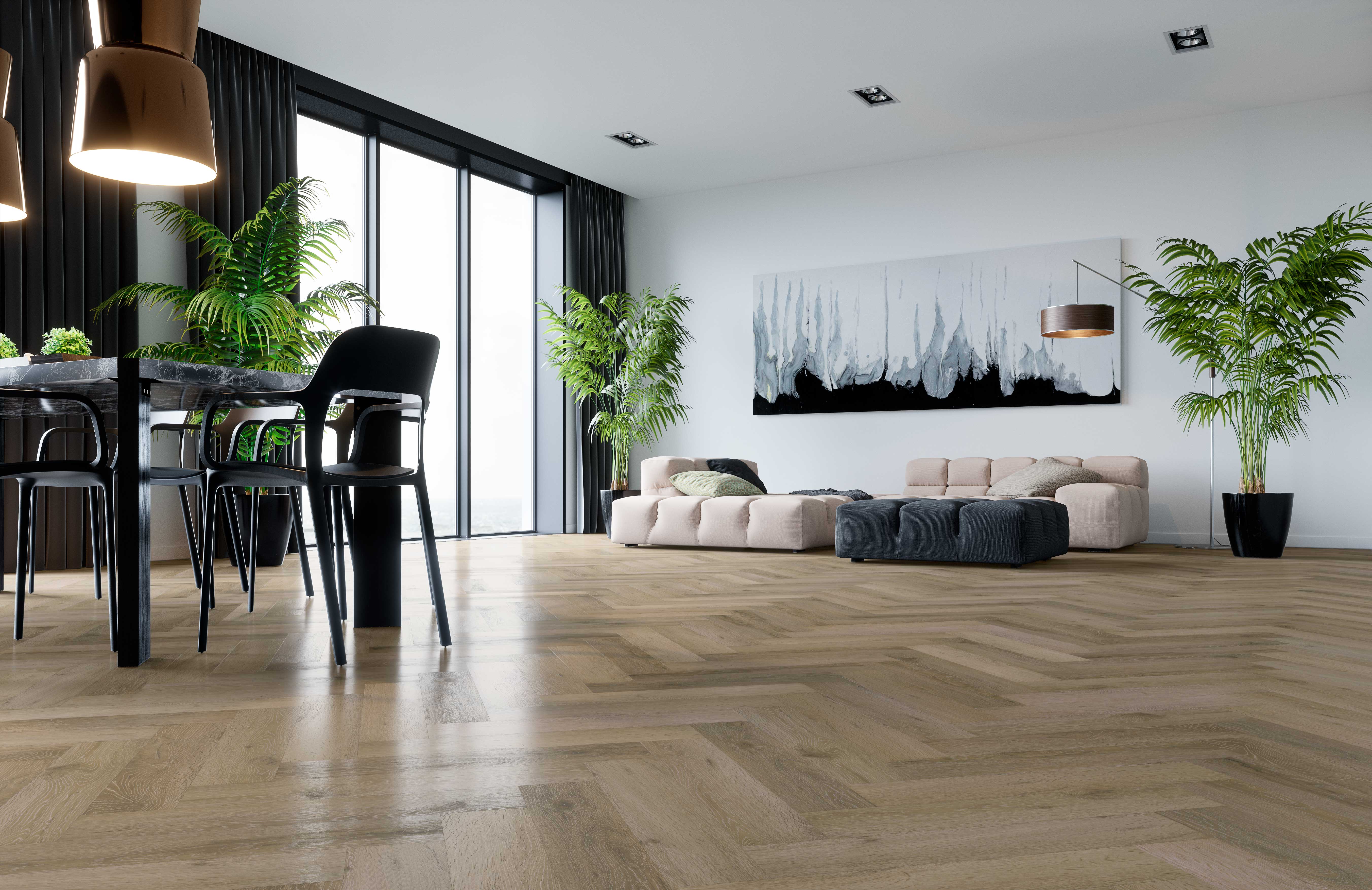 Кварцевый ламинат FARGO Коллекция PARQUET Дизайн 33-61W935 Дуб Парижский дождь (615х123х4.0 мм)
