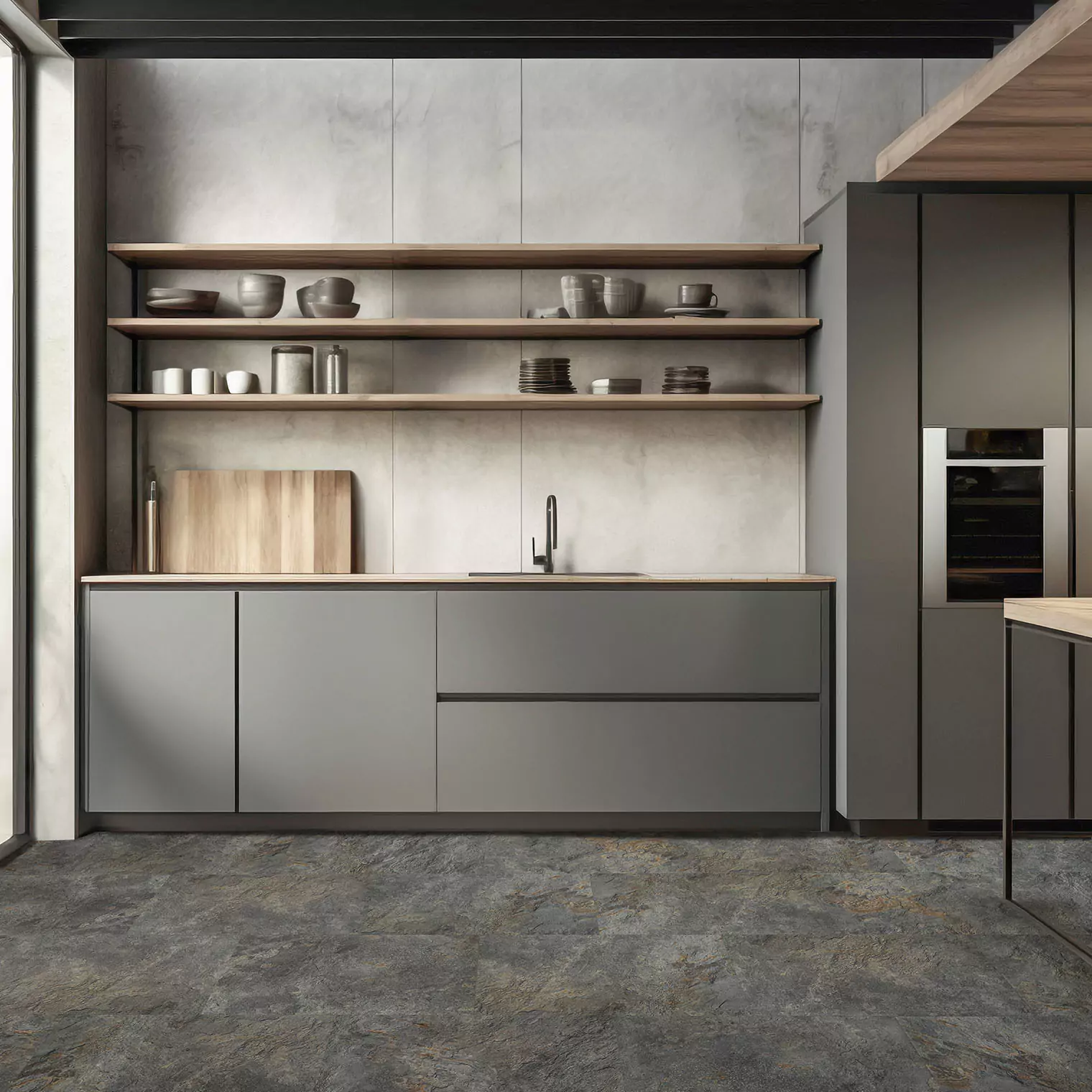 Виниловая плитка DREAM FLOOR (Дрим Флор) Коллекция Stone LVT Дизайн SQ 011 (303х608х2.5 мм)