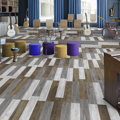 Виниловая плитка TARKETT (ТАРКЕТТ) Коллекция BLUES Дизайн STAFFORD (914.4х152.4х3 мм)