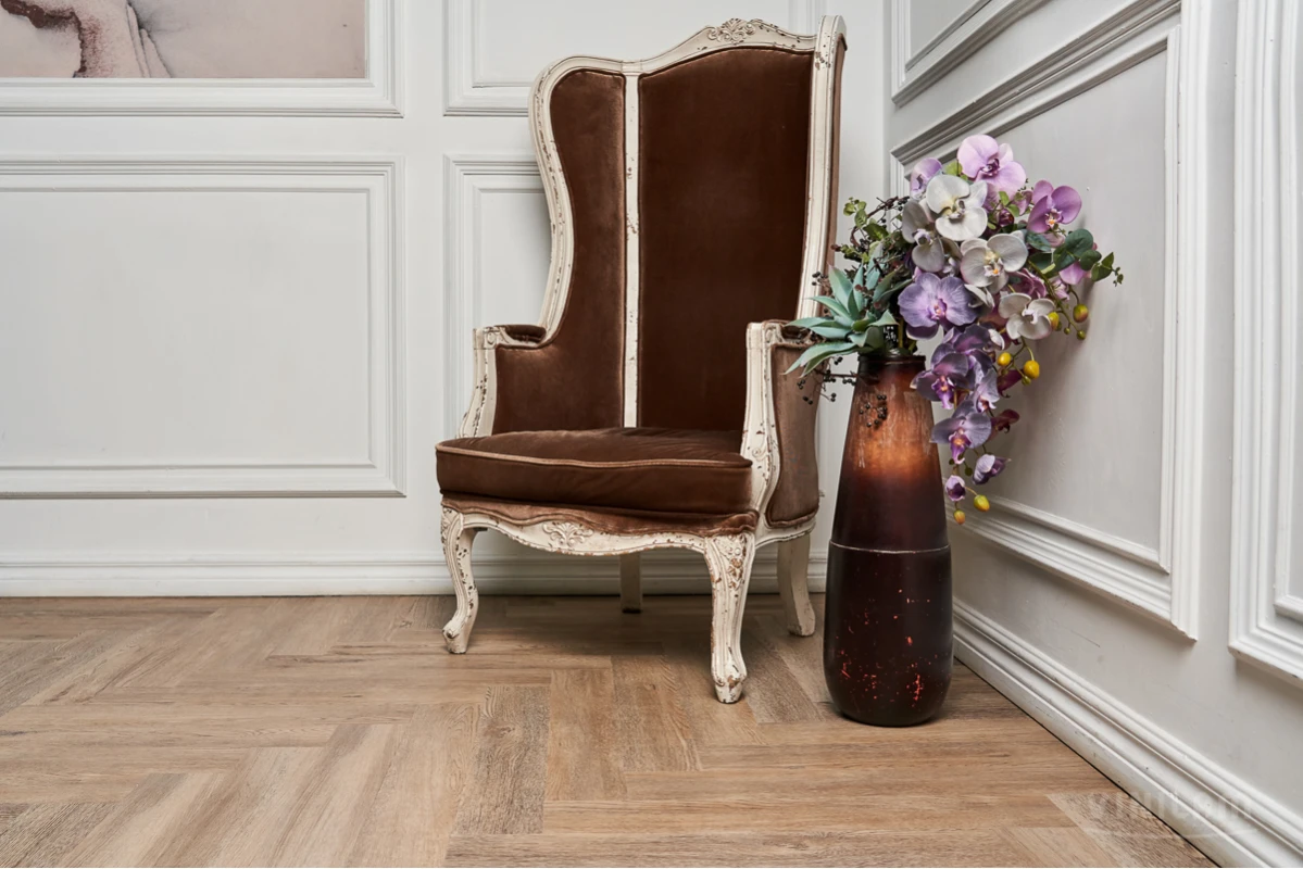 Виниловый ламинат VINILAM (ВИНИЛАМ) Коллекция PARQUET HERRINGBONE GLUE Дизайн GD11133 Паркет Северный (762*152.4*2.5 мм)