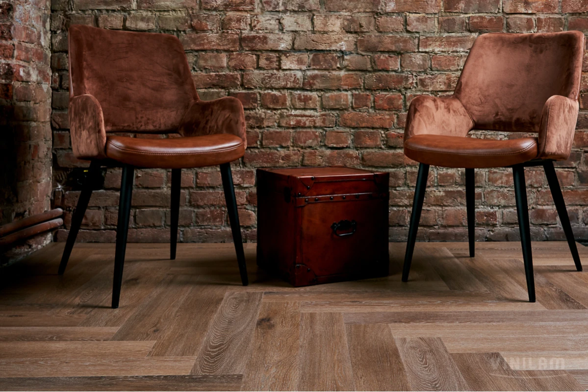 Виниловый ламинат VINILAM (ВИНИЛАМ) Коллекция PARQUET HERRINGBONE GLUE Дизайн GD11199 Паркет Венецианский (762*152.4*2.5 мм)