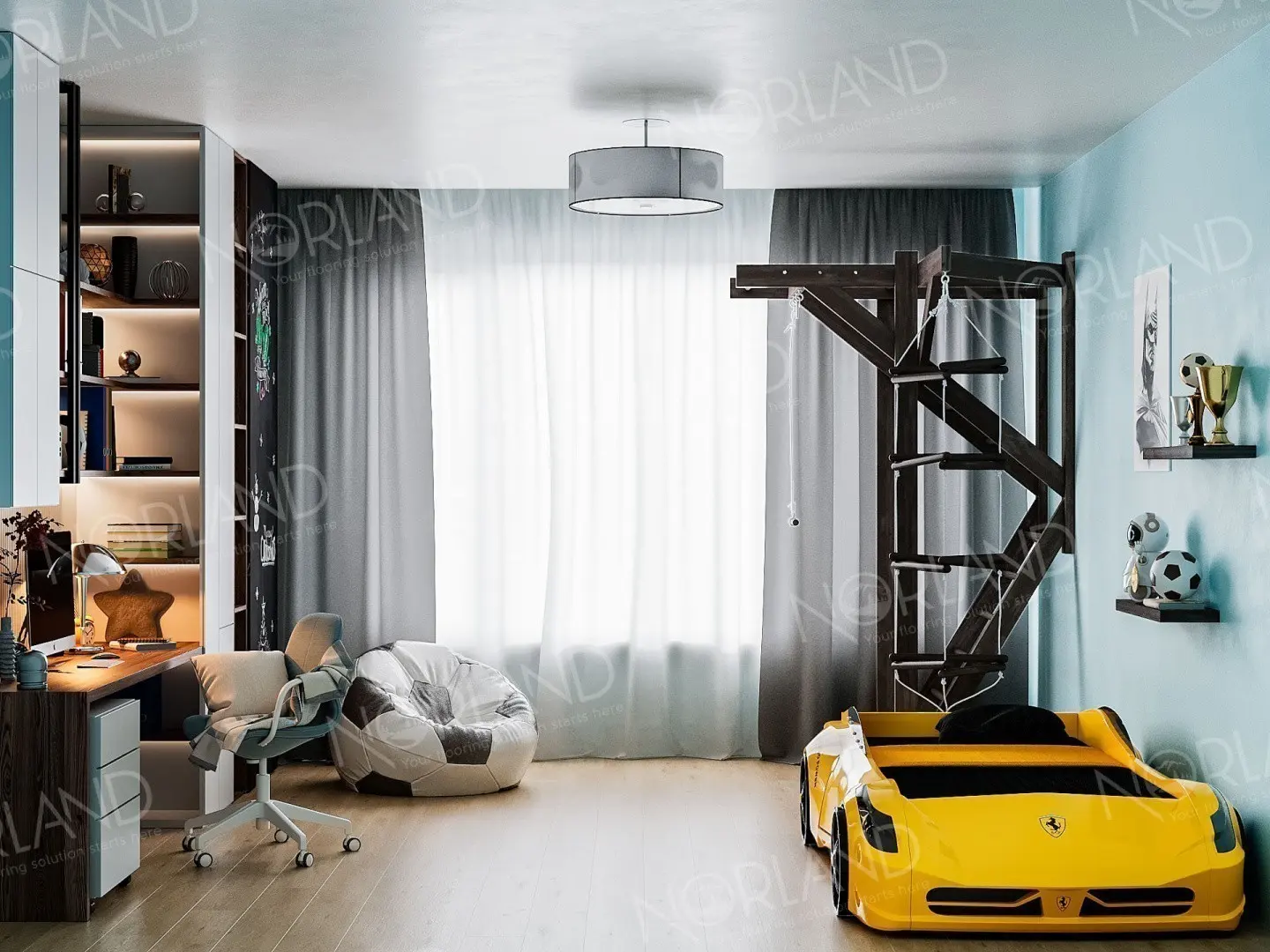 Кварц-виниловая плитка NORLAND LVT Коллекция  Sigrid LVT Дизайн 1003-1 Abbi (1219,2×184,15х2мм)