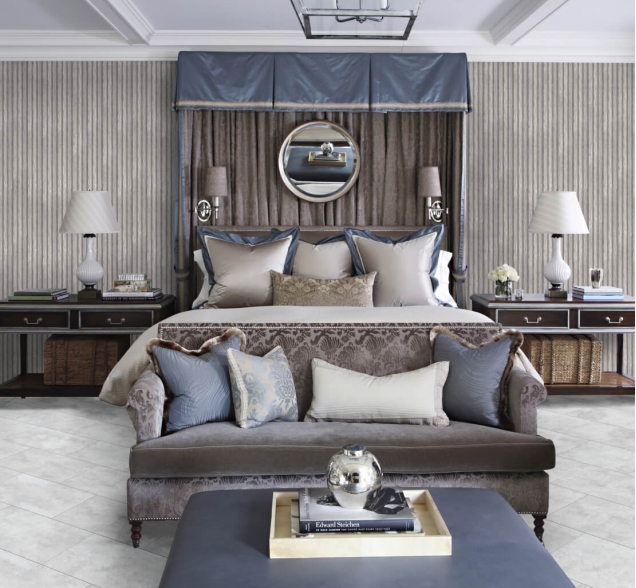 Виниловый (SPC) ламинат ROYCE Коллекция QVADRO Дизайн Q1960 Бетон Аруа (600х300х4.0 мм)