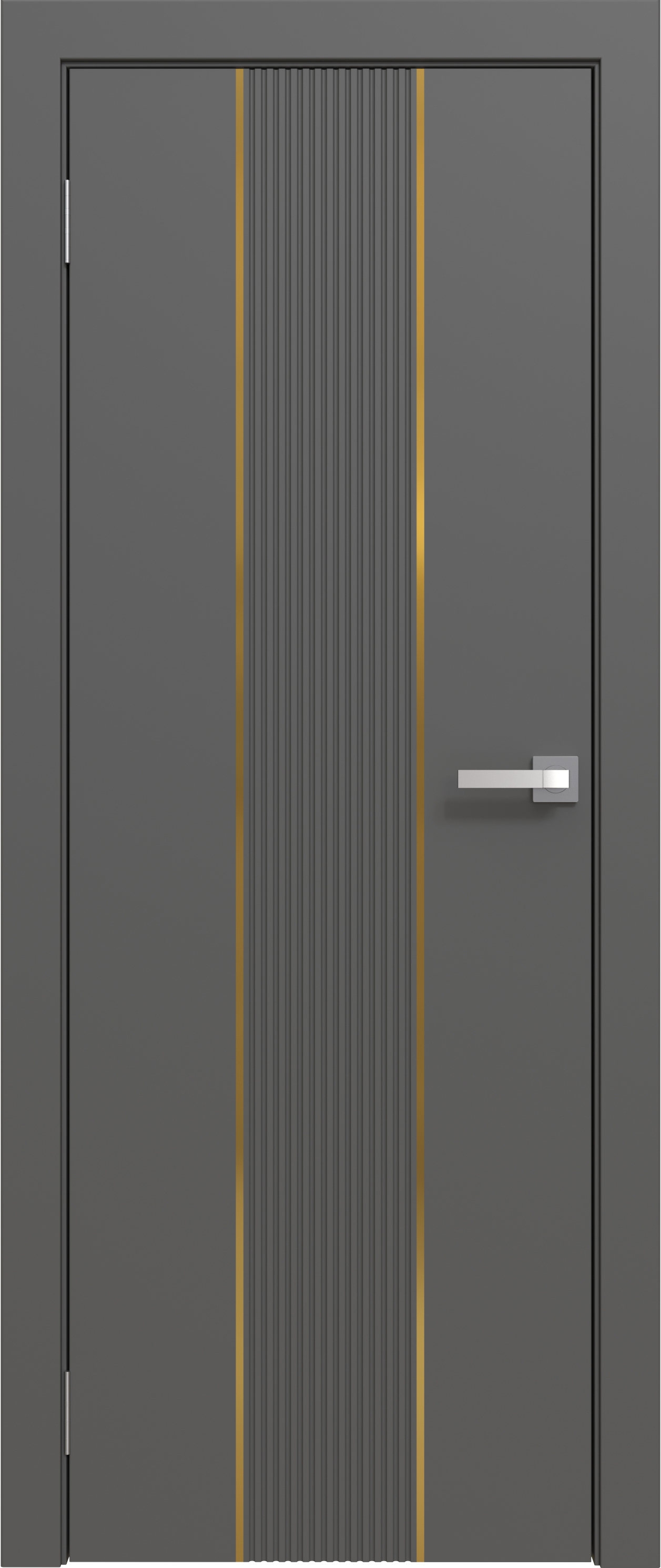 Межкомнатная дверь ЮНИ ЭМАЛЬ Графит, Ваниь, Грей LINE 04