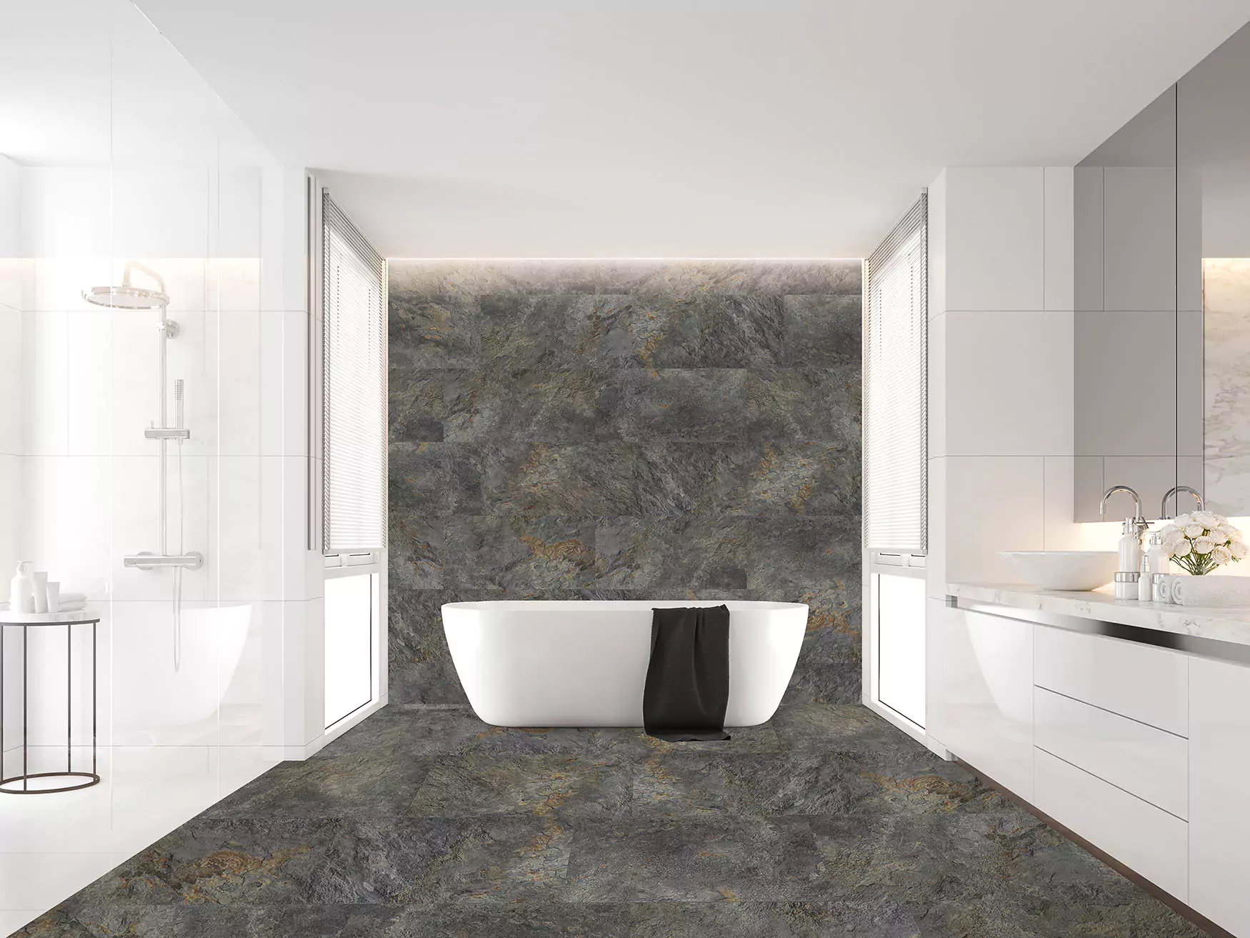Виниловая плитка DREAM FLOOR (Дрим Флор) Коллекция Stone LVT Дизайн SQ 011 (303х608х2.5 мм)